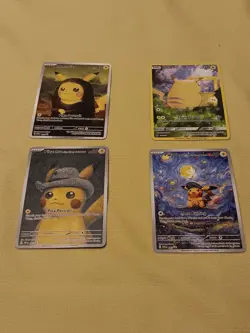 4 Pokemon x Van Gogh Black Star Promo ACG Art Card - NM - Image 1