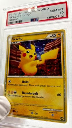 Pokemon Cards - PSA 10 Pikachu - Pikachu World Promo - GEM MT - PSA10 - Image 5