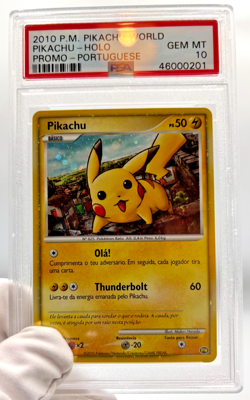 Pokemon Cards - PSA 10 Pikachu Portuguese - Pikachu World Promo - GEM MT - PSA10 - Image 4