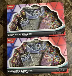 Lot of 2 Pokemon Trading Card Game Lugia ex & Latias ex Premium Collection TCG - Image 1