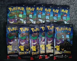 12 Packs Pokemon TCG Trick or Trade Booster Packs 2024 Halloween Card Lot Bundle - Image 1