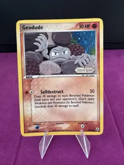 Pokemon Card Geodude 53/92 EX Legend Maker STAMPED Reverse Holo Light Play 12 - Image 1