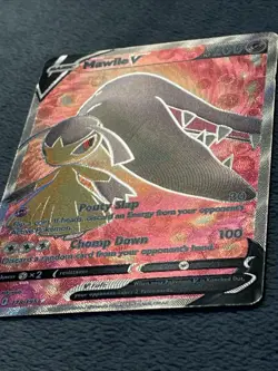 Mawile V 178/195 Full Art Textured Pokemon Card Silver Tempest Near Mint - Image 2