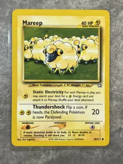 Mareep 65/111 Pokemon TCG Neo Genesis Vintage WOTC Card Regular (Light Play) 1 - Image 1
