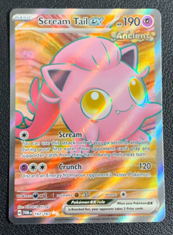 Scream Tail ex 197/167 Twilight Masquerade Full Art Ultra Rare Pokemon Card NM - Image 1