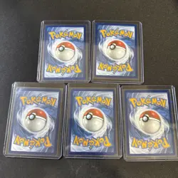 Pokemon Master Ball Pattern Lot of 5 White Flare Black Bolt Pokemon Card Game NM - Image 2