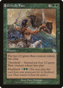 GRIZZLY FATE ~mtg NM Judgment Unc x1 - Image 1
