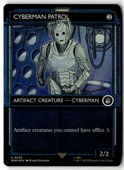 MTG - Cyberman Patrol (Showcase) 550 Foil NM Universes Beyond: Doctor Who - Image 1
