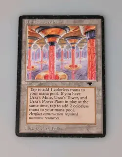 Urza's Power Plant (Columns) Antiquities MTG Light Play To Moderate Play - Image 3