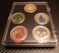 Magic The Gathering Mana Symbols Pin Set Mtg Ccg - Image 1