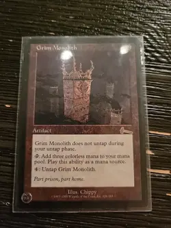 MTG Magic: The Gathering Grim Monolith Artifact Urza's Legacy - Image 1
