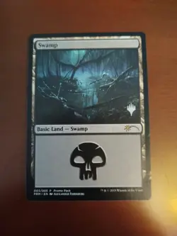 1 x Swamp (003) - Promo Pack - Planeswalker Stamp - NM - MTG - Image 1