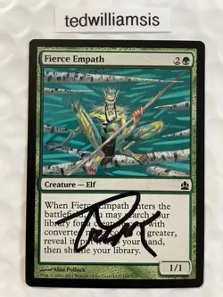 Fierce Empath MtG Commander Autographed Signed by Artist Alan Pollack - Image 1