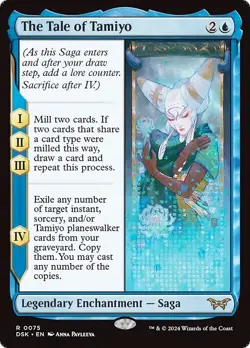 FOIL THE TALE OF TAMIYO mtg NM Duskmourn: House of Horror 1 Rare - Image 1