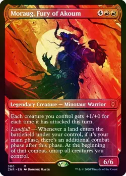 Moraug, Fury of Akoum (Showcase) Zendikar Rising NM MTG Foil - Image 1