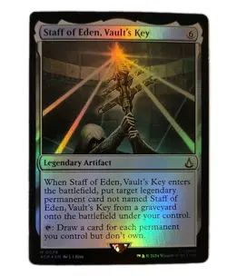 Staff of Eden, Vault's Key Universes Beyond: Assassin's Creed Foil Mythic 0076 - Image 1
