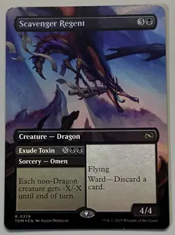 MTG Tarkir: Dragonstorm Scavenger Regent Creature - Dragon RARE FOIL #0379 - Image 1