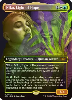 MTG FOIL Niko, Light of Hope Borderless - Duskmourn: House of Horror #355 - Image 1