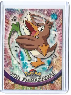Topps Pokemon Farfetch'd #83 1999 TV Animation Edition Non Holo Blue Logo NM - Image 1