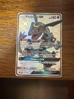 Pokemon TCG Shiny Rayquaza GX Celestial Storm Holo 177a/168 Promo Sun & Moon - Image 1