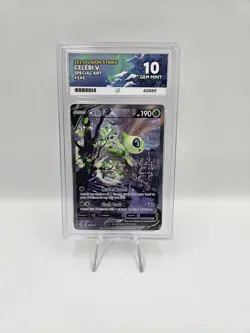 ACE Grading 10 Celebi V 245/264 - Alt Art Fusion Strike Pokemon - NOT PSA - Image 1