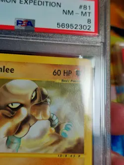 2002 Pokemon Expedition Hitmonlee #81 PSA 8 NM/MT - Image 5