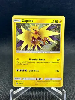 Pokemon TCG Zapdos SM145 Black Star Promos Lightly Played Free Shipping - Image 1