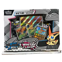 Pokemon Black Bolt White Flare 4 Booster Pack Victini Illustration Collection - Image 1