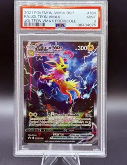 Pokemon SWSH Promo Jolteon Vmax Premium Collection Jolteon #184 PSA 9 - Image 1