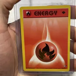 Fire Energy - 1st Edition - 128/132 Gym Heroes - Pokemon TCG - 2000 NM Vintage - Image 1