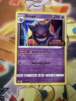 Pokemon Gengar SWSH241 Black Star Promo Lost Origin Prerelease STAMP NM - Image 1