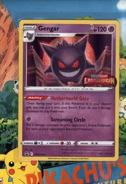 Pokemon TCG Gengar SWSH241 Lost Origin Stamped Prerelease Black Star Promo NM/M - Image 1