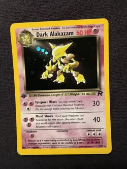 Dark Alakazam 1st Edition - 1/82 - 2000 Team Rocket Holo Rare - Pokemon - Image 1