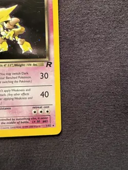 Dark Alakazam 1st Edition - 1/82 - 2000 Team Rocket Holo Rare - Pokemon - Image 3
