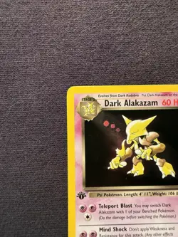 Dark Alakazam 1st Edition - 1/82 - 2000 Team Rocket Holo Rare - Pokemon - Image 5