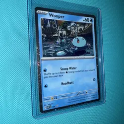 Cosmos Swirl Wooper SVP 155 Black Star Promo Surging Sparks Pokemon NM - Image 2