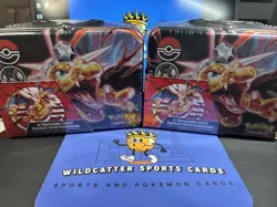 Pokemon - 2023 FALL Collector Treasure Chest TIN SET (6 Packs, 3 Foils, Coin+) - Image 1