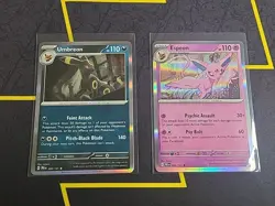 Pokemon TCG Lot (2) - Umbreon 059/131 Holo & Espeon 033/131 Holo LP (Prismatic) - Image 1