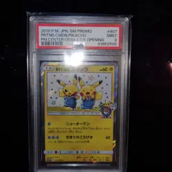 PSA 9 Pokemon Pretend Comedian Pikachu PM Center Osaka Holo Promo 407/SM-P US - Image 1