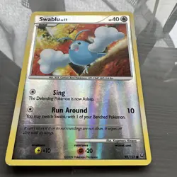 SWABLU LV.11 2009 POKEMON PLATINUM BASE SET COMMON HOLO REVERSE 97/127 - Image 2