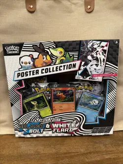 Pokemon TCG Scarlett Violet Black Bolt, And White Flair Poster Collection: NEW - Image 1