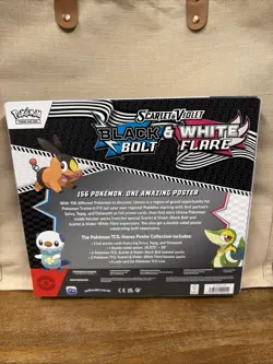 Pokemon TCG Scarlett Violet Black Bolt, And White Flair Poster Collection: NEW - Image 2