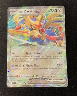 Hops Zacian ex 111/159 - Double Rare - Journey Together NM Near Mint Pokemon TCG - Image 1