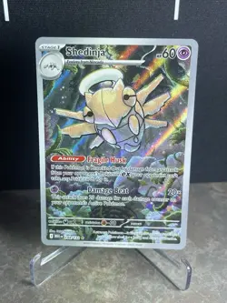 2025 Pokemon Shedinja Full Art Secret Rare 144/132 Mega Evolutions NM - Image 1