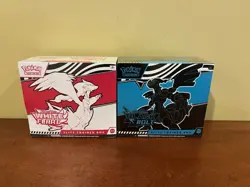 Pokemon TCG Black Bolt and White Flare Elite Trainer Box ETB Set of 2 Sealed - Image 1