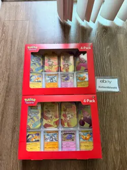 Pokemon Scarlet And Violet 151 Mini Tins 4 Pack Sams Club Lot of 2 New IN HAND - Image 1