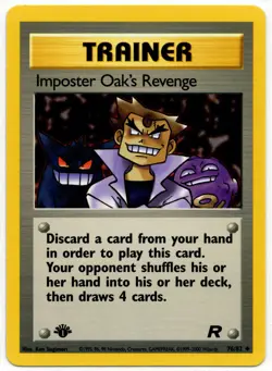 Pokemon - 1st Edition Team Rocket Imposter Oak's Revenge 76/82 LP - Image 1
