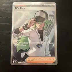 N's Plan Black Bolt Pokemon TCG Holo Ultra Rare 163/086 (KK) - Image 1