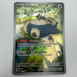 Pokemon TCG Snorlax SVP 051 Promo English 151 Holo Full Art Illustration NM - Image 1