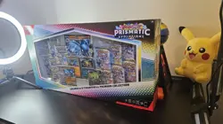 2x Pokemon Prismatic Evolutions Lucario EX and Tyranitar EX Premium Collection - Image 2